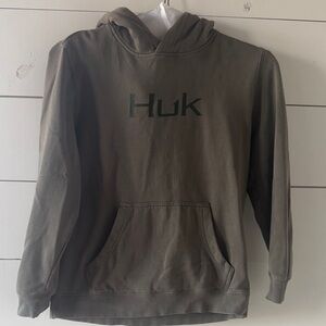 Huk Boys Olive Hoodie Sweater